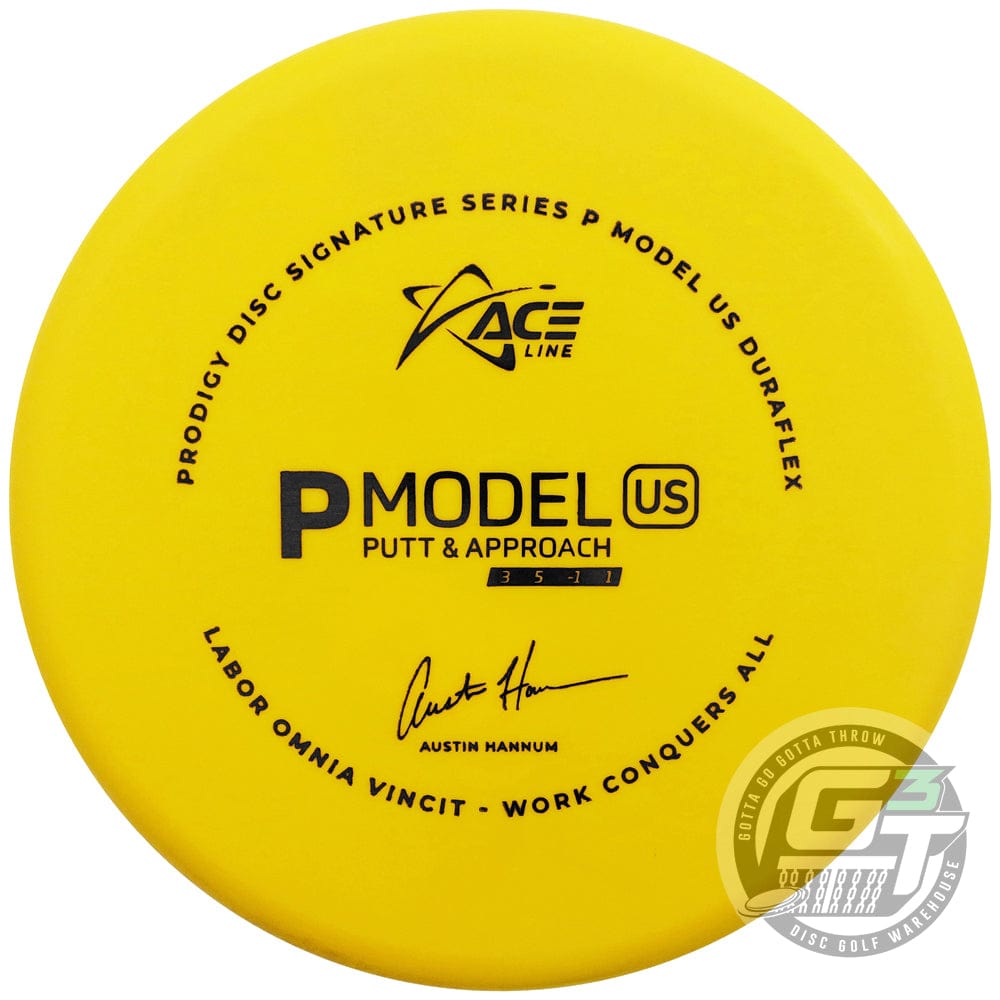 Prodigy Disc Golf Disc 170-175g Prodigy Limited Edition 2022 Signature Series Austin Hannum Ace Line DuraFlex P Model US Putter Golf Disc