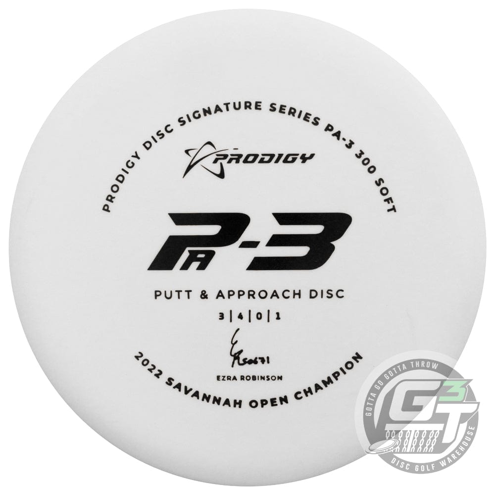 Prodigy Disc Golf Disc 170-174g Prodigy Limited Edition 2022 Signature Series Ezra Robinson 300 Soft PA3 Putter Golf Disc