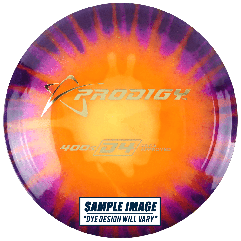 Prodigy Disc Golf Disc Prodigy Tie-Dye 400 Series D4 Distance Driver Golf Disc