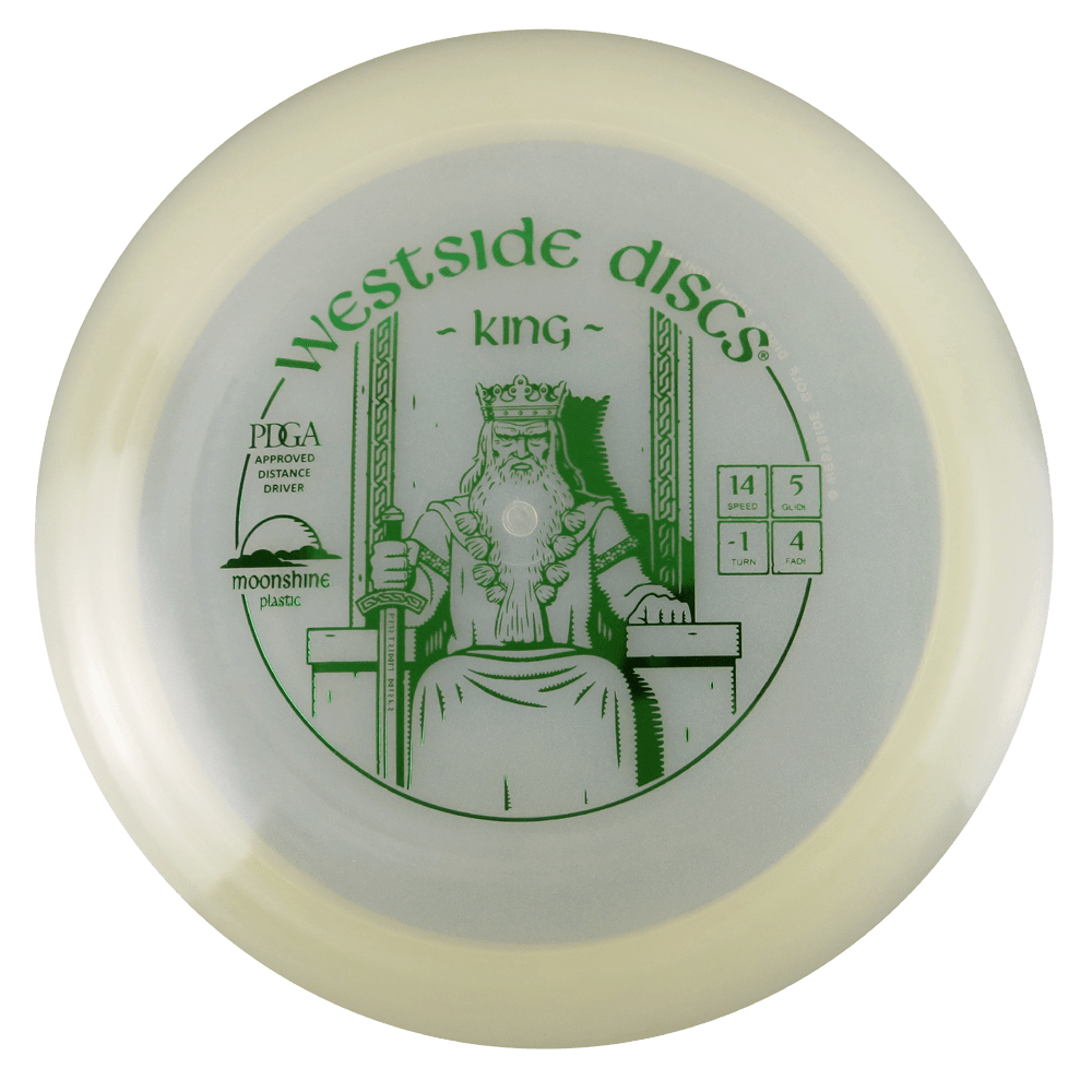 Westside Discs Golf Disc Westside Moonshine Glow VIP King Distance Driver Golf Disc