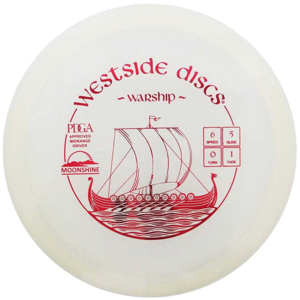 Westside Discs Golf Disc Westside Moonshine Glow VIP Warship Midrange Golf Disc