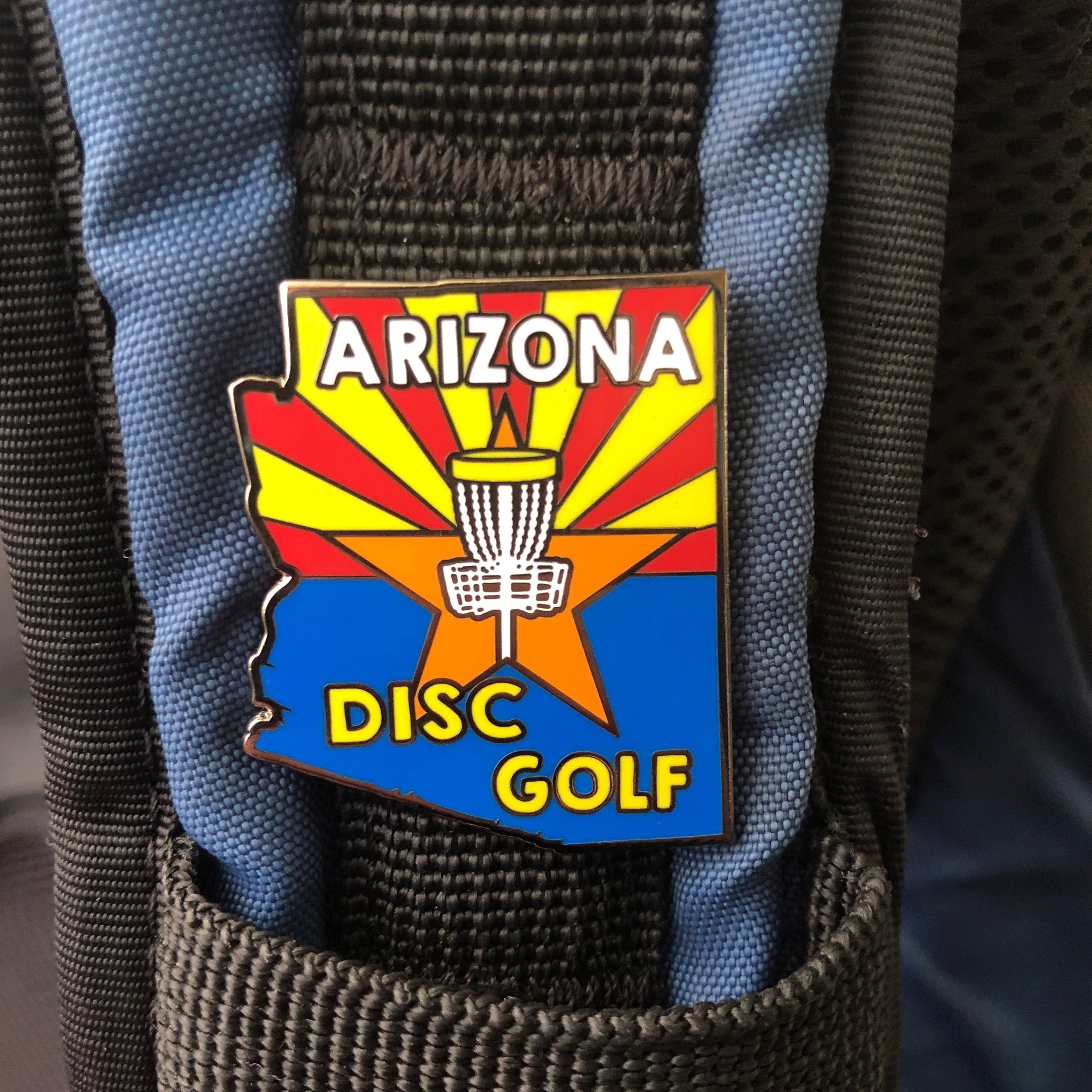 Arizona State Disc Golf Pin - Gotta Go Gotta Throw