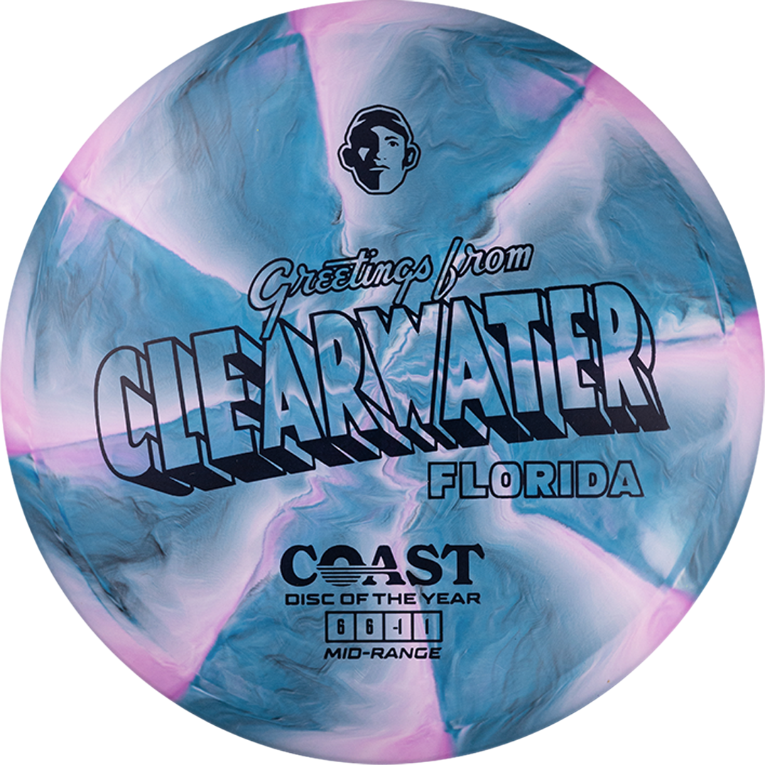 Climo Limited Edition Disc of the Year Swirl LE Blend Coast Midrange Golf Disc
