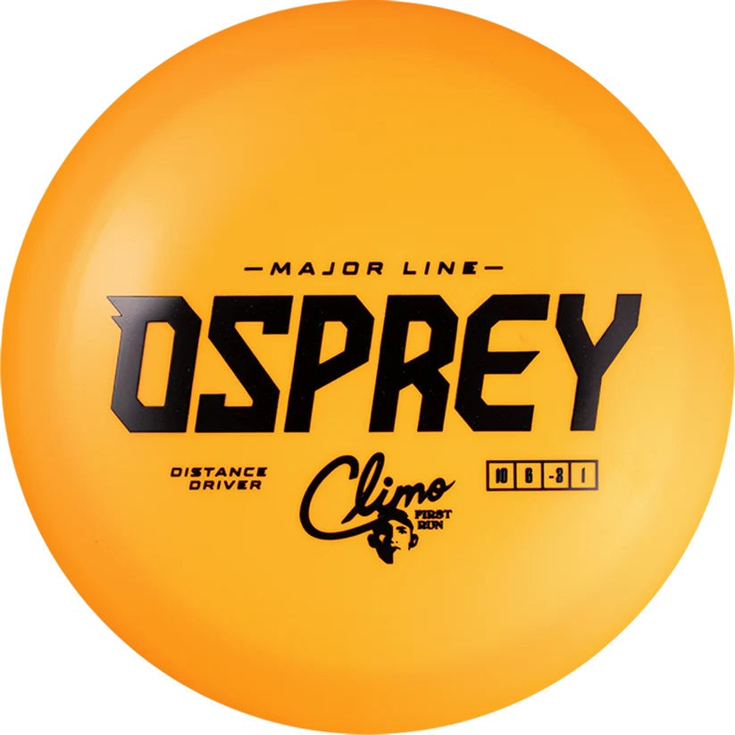 Climo First Run Major Line Osprey Distance Driver Golf Disc