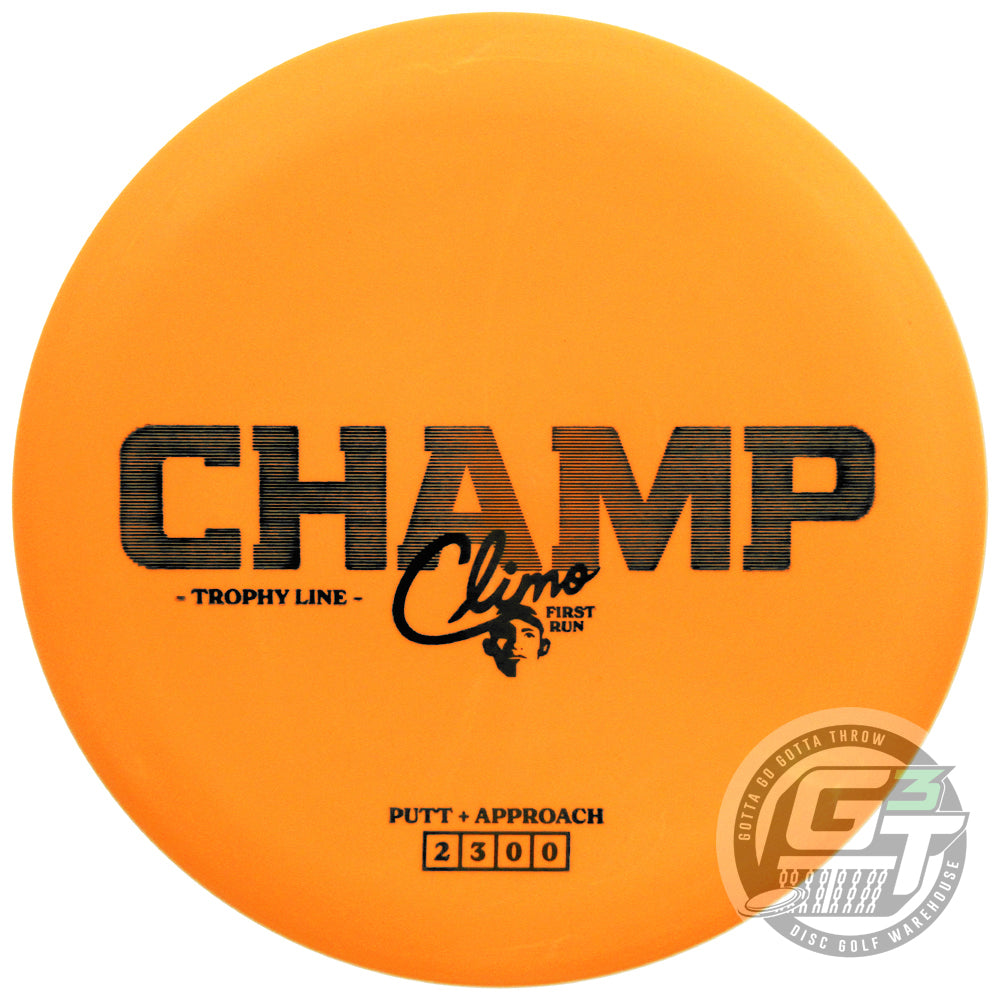 Climo First Run Trophy Line Champ Putter Golf Disc