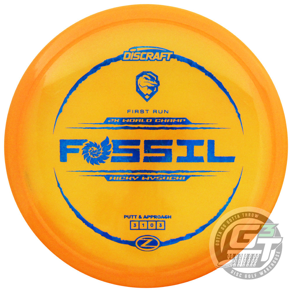 Discraft Limited Edition First Run Ricky Wysocki Signature ColorShift Elite Z Fossil Putter Golf Disc
