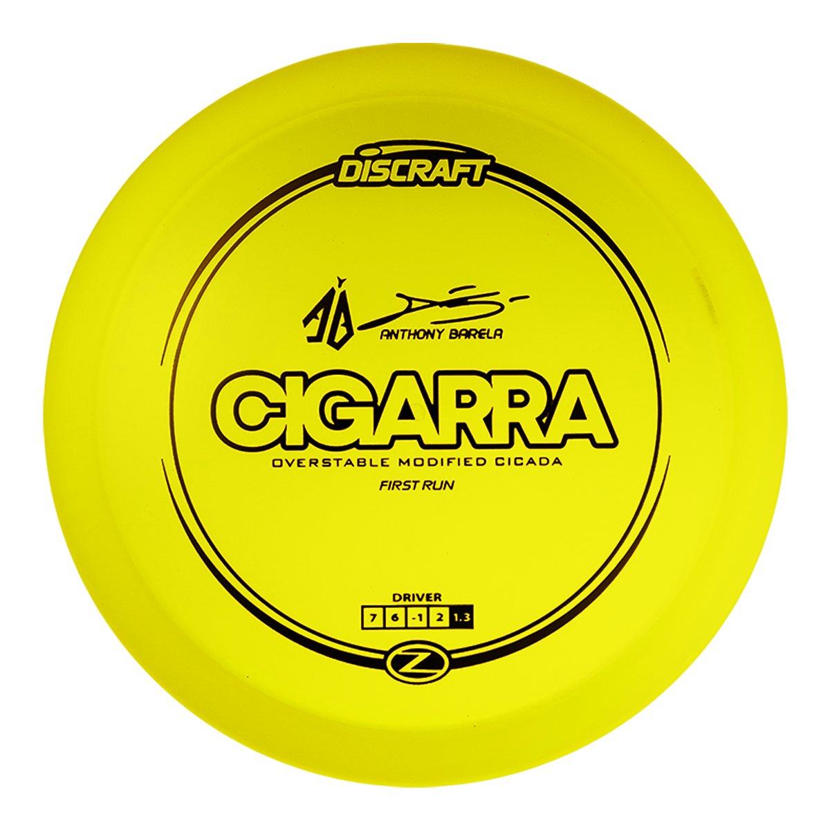 Discraft First Run Elite Z Cigarra [Anthony Barela] Fairway Driver Golf Disc