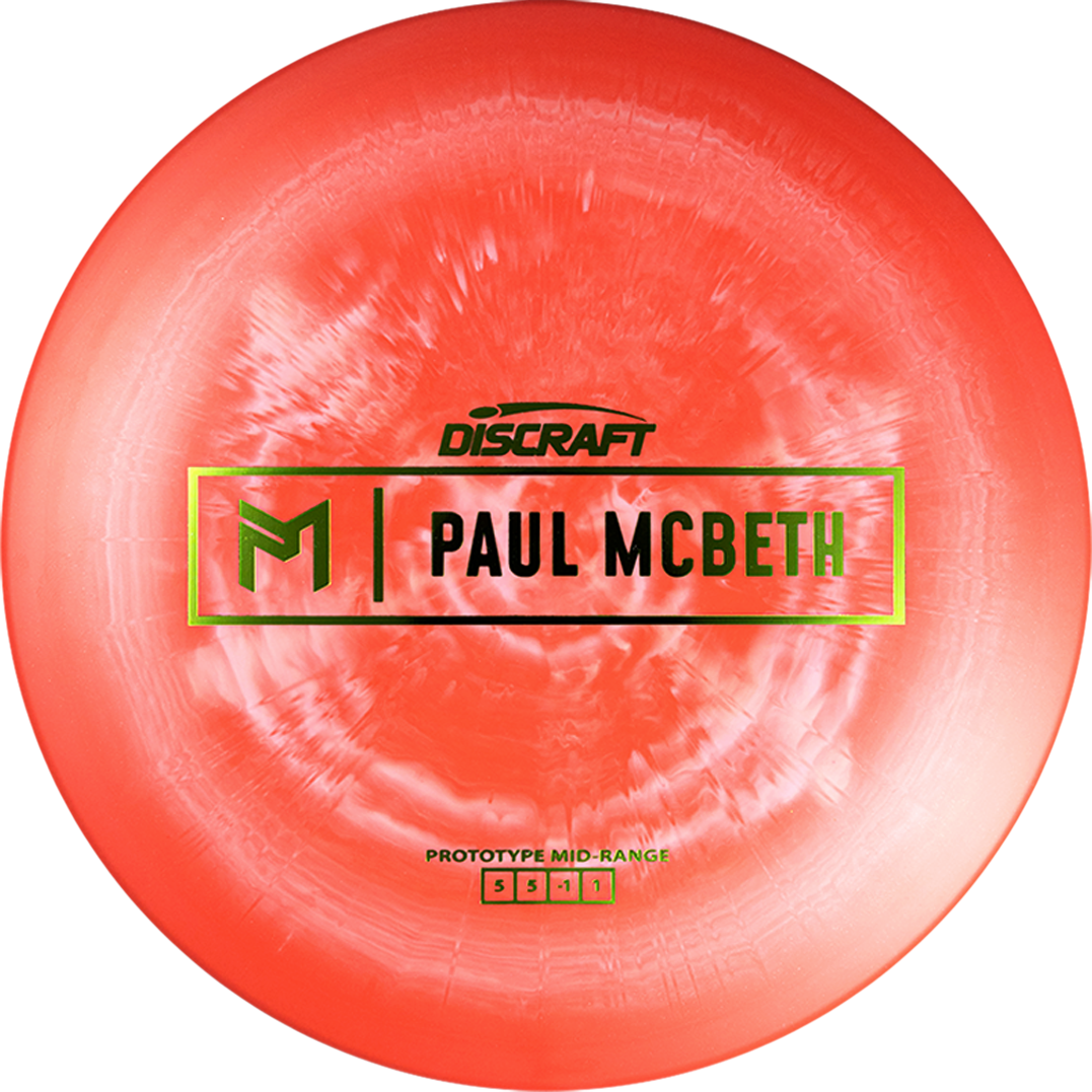 Discraft Limited Edition Prototype Paul McBeth Signature Prototype Blend Malita Midrange Golf Disc