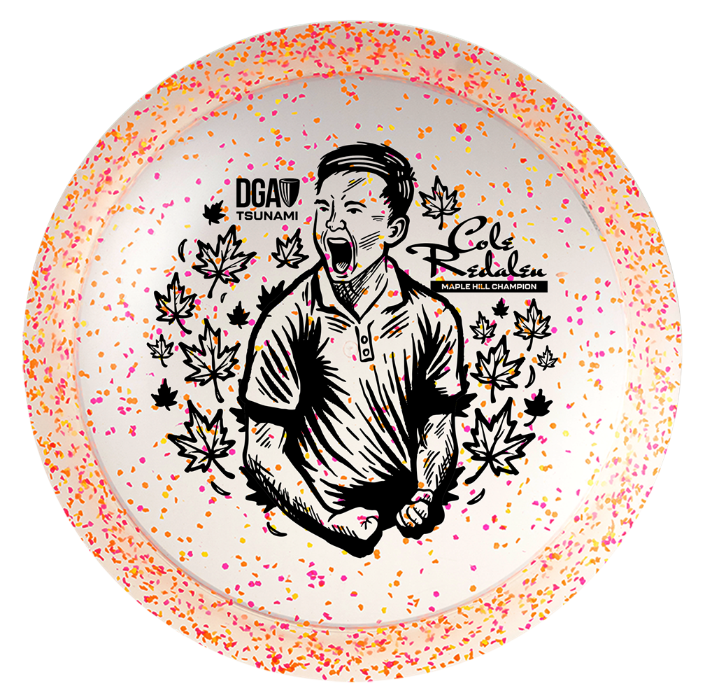 DGA Limited Edition Victory Edition 2025 MVP Open Champion Cole Redalen Confetti Tsunami Fairway Driver Golf Disc