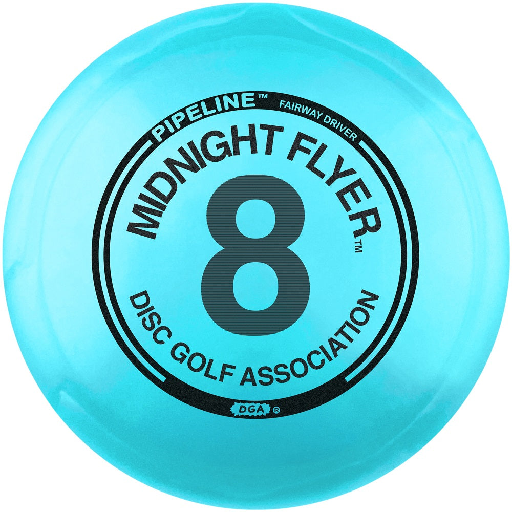 DGA Limited Edition Midnight Flyer #8 Glow Proline Blend Pipeline Fairway Driver Golf Disc