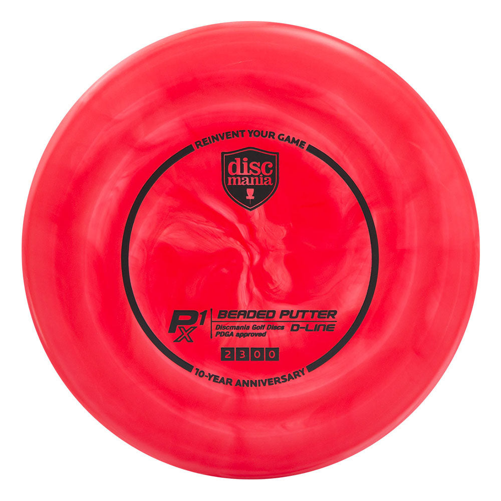 Discmania Special Edition 10-Year Anniversary Swirl D-Line Flex 2 P1x Beaded Putter Golf Disc