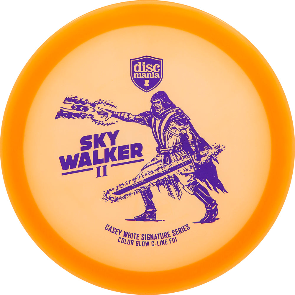 Discmania Limited Edition 2024 Signature Casey White Sky Walker II Color Glow C-Line FD1 Fairway Driver Golf Disc