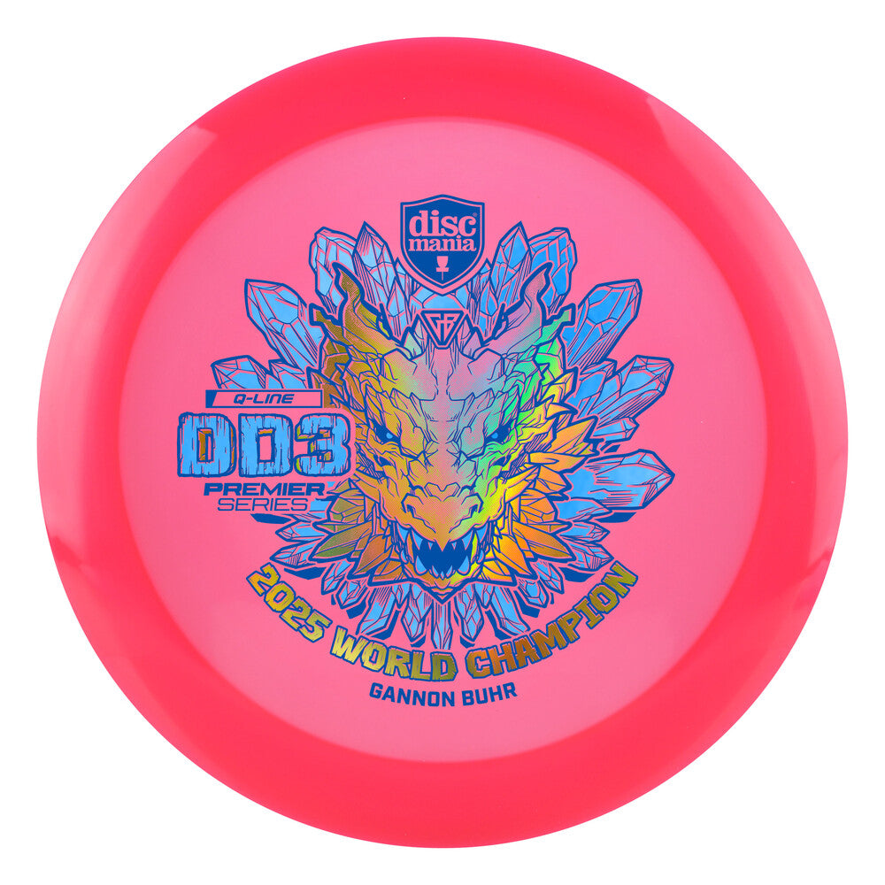 Discmania Limited Edition Premier Series Gannon Buhr 2025 World Champion Q-Line DD3 Distance Driver Golf Disc