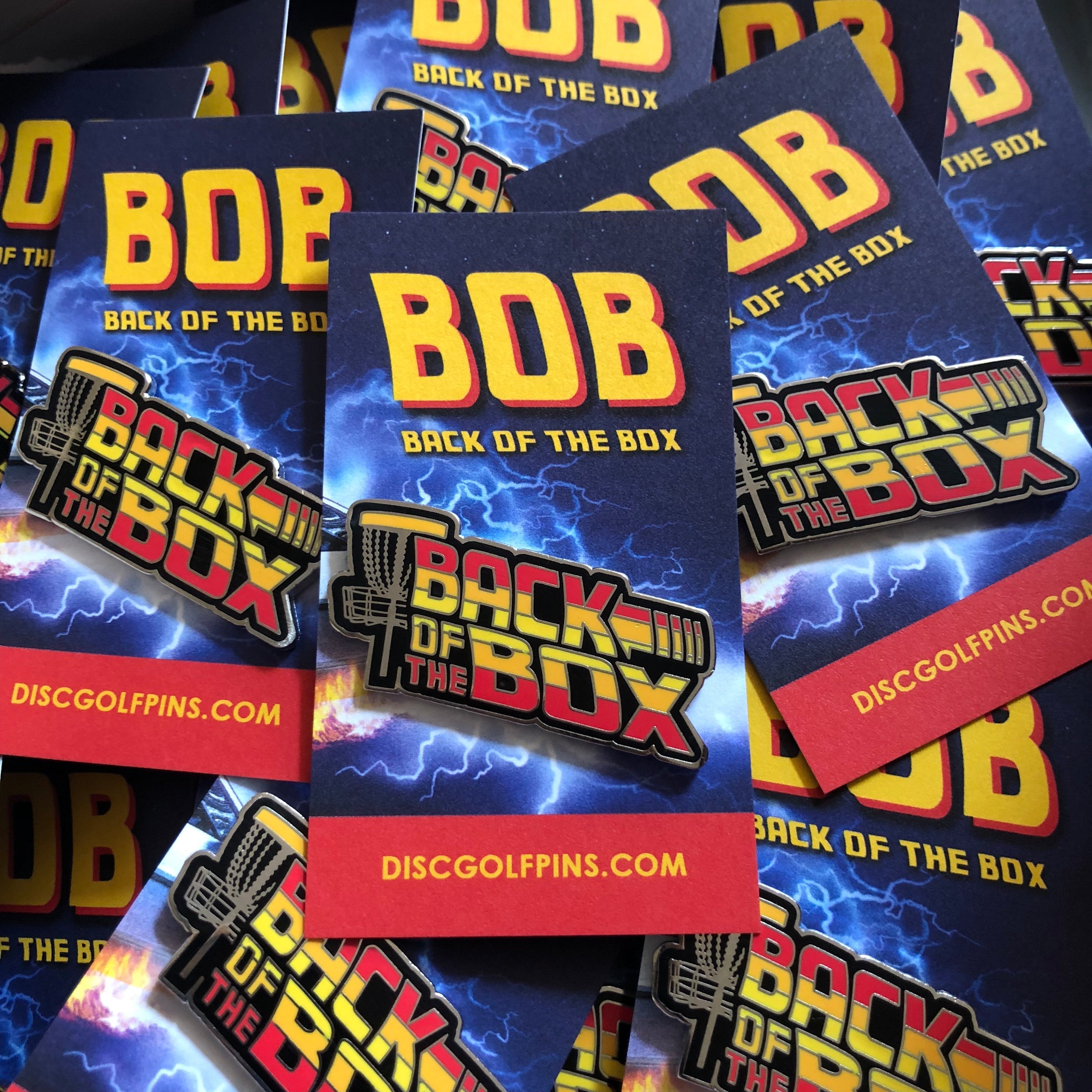 Back of the Box Disc Golf Pin - Gotta Go Gotta Throw