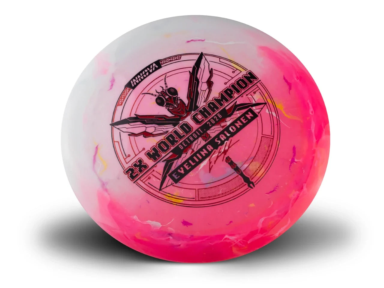 Innova Limited Edition 2026 Tour Series Eveliina Salonen PDGA Pro World Championship Commemorative Party Time Duo Destroyer Distance Driver Golf Disc