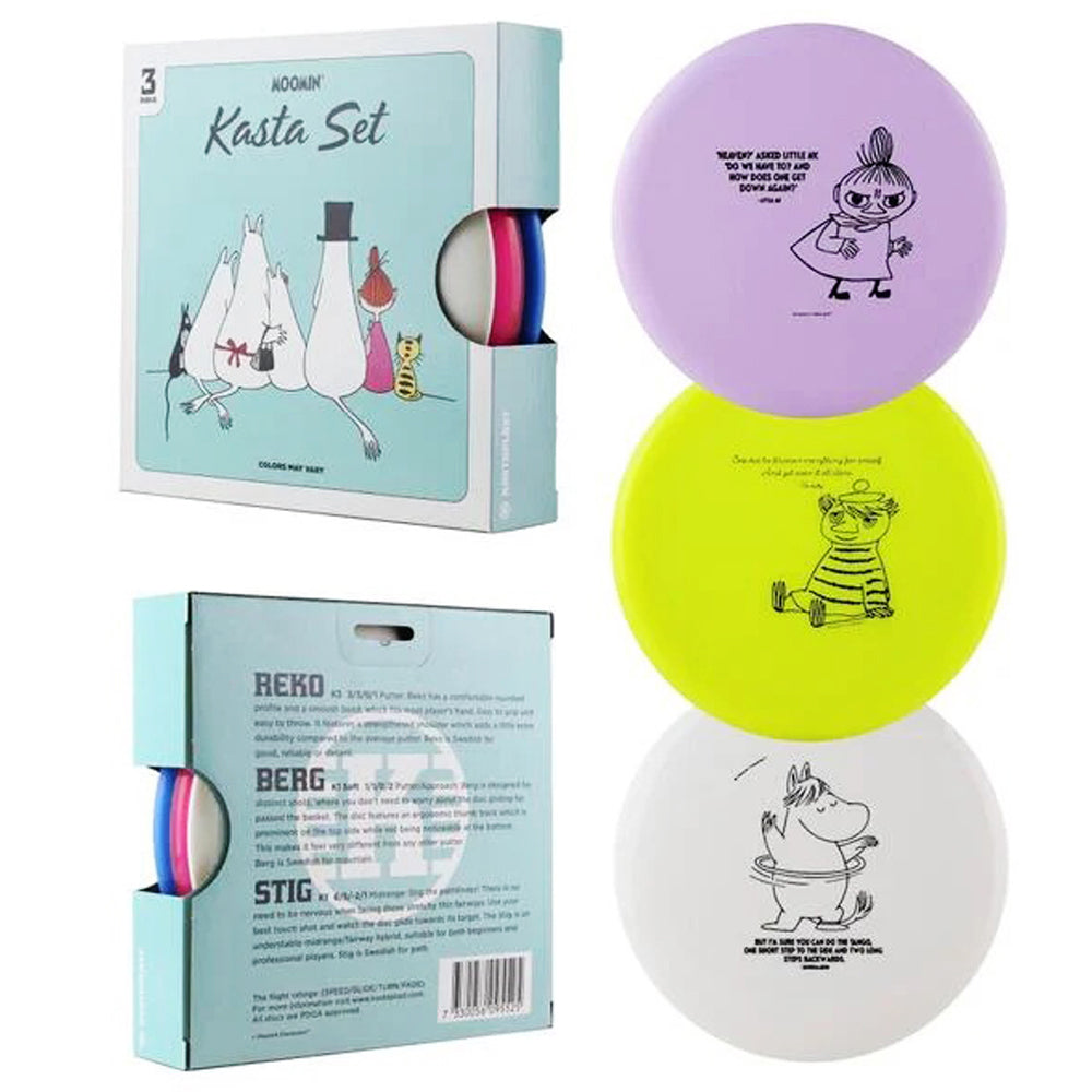 Kastaplast KastaSet Moomin 3-Disc Starter Disc Golf Set