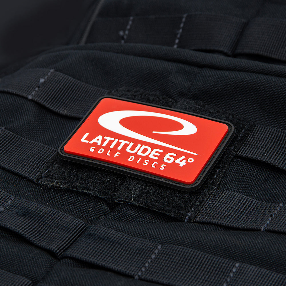 Latitude 64 Swoosh Logo PVC Velcro Disc Golf Patch