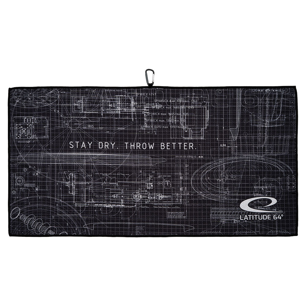 Latitude 64 Tech Microfiber Waffle Disc Golf Towel
