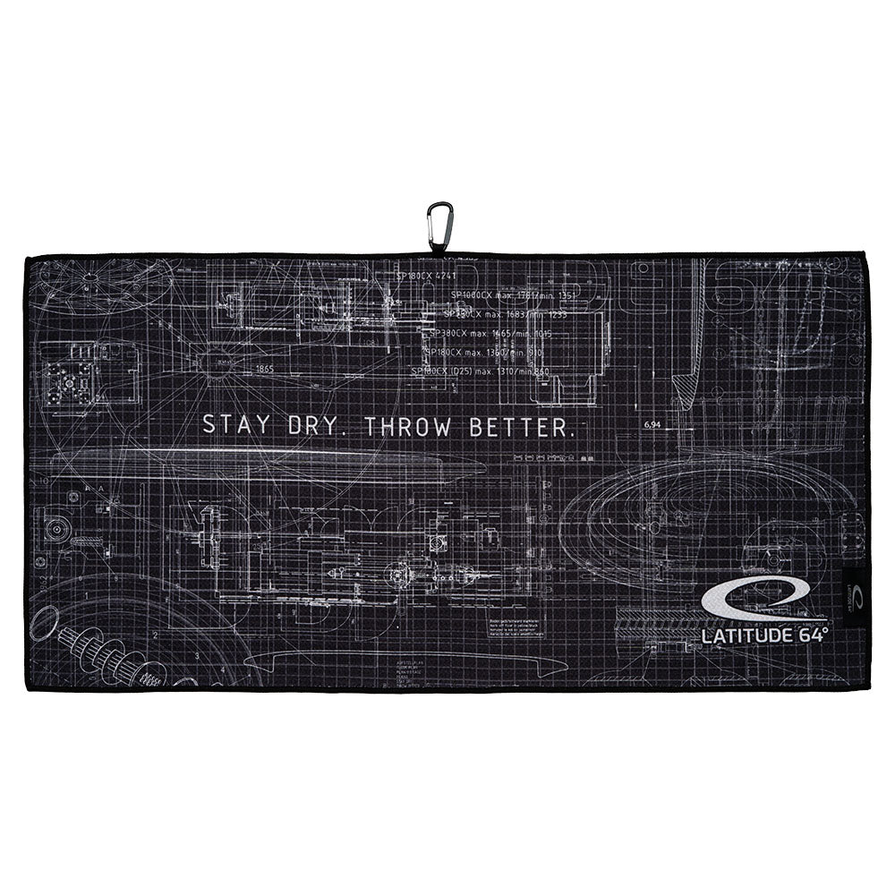 Latitude 64 Tech Microfiber Waffle Disc Golf Towel