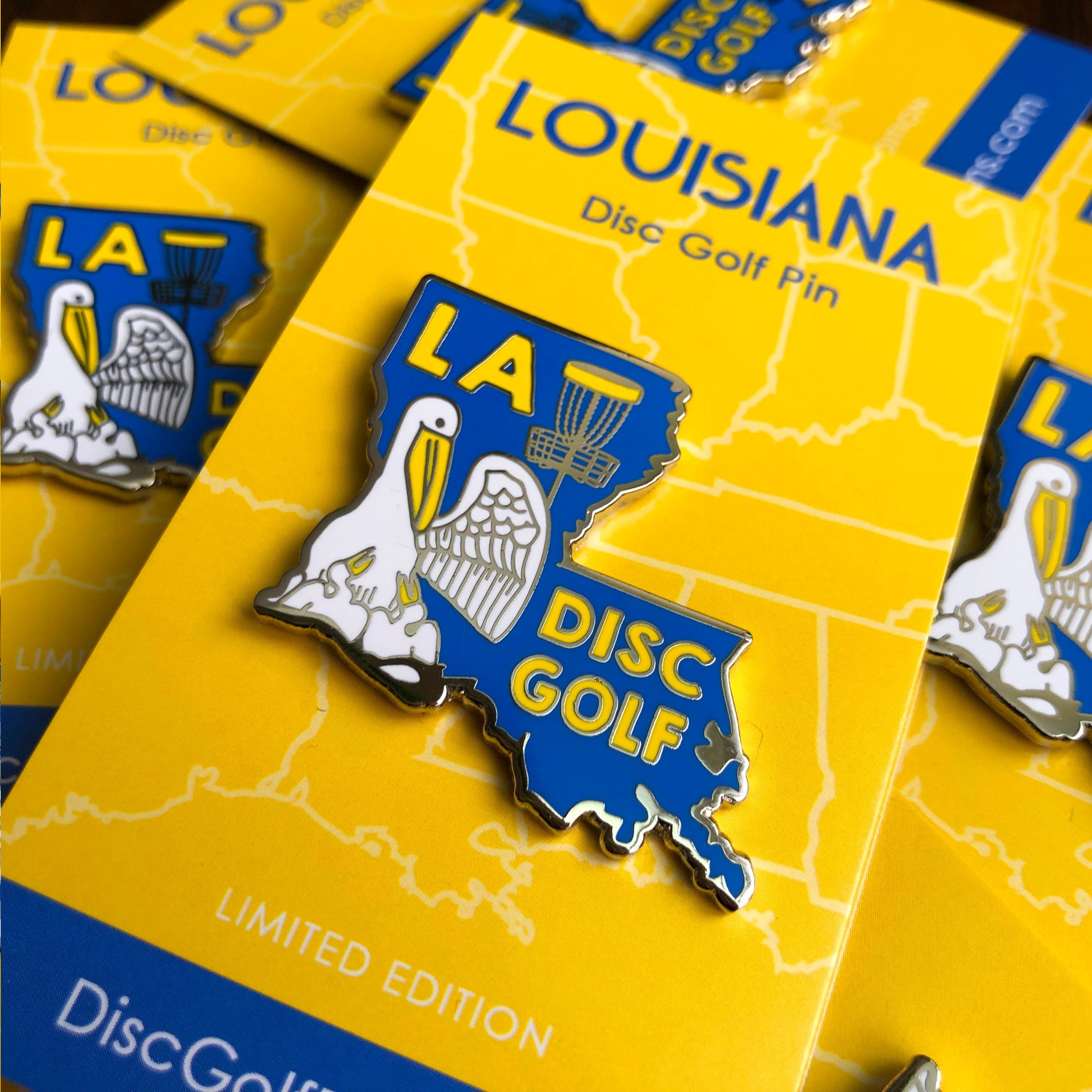 Louisiana Disc Golf Pin - Gotta Go Gotta Throw