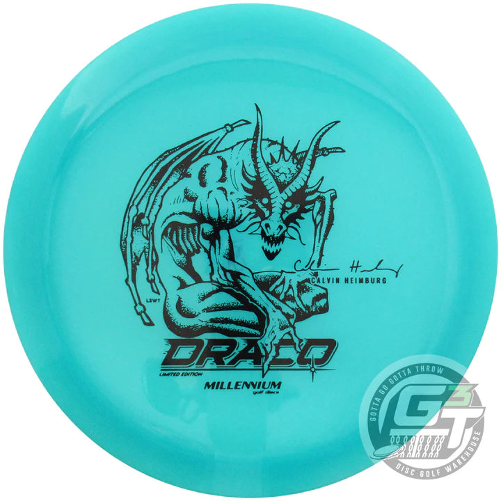 Millennium Limited Edition Calvin Heimburg Lunar Color Glow Quantum Draco Distance Driver Golf Disc