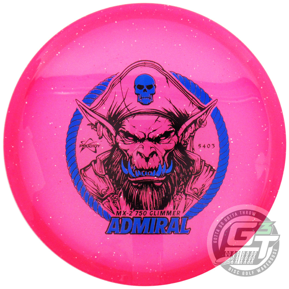 Prodigy Limited Edition Admiral Stamp Glimmer 750 Series MX2 Midrange Golf Disc