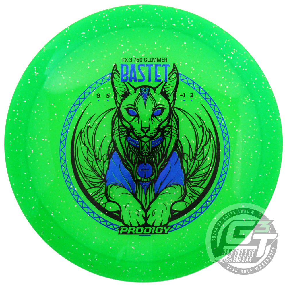 Prodigy Limited Edition Bastet Stamp Glimmer 750 Series FX3 Fairway Driver Golf Disc