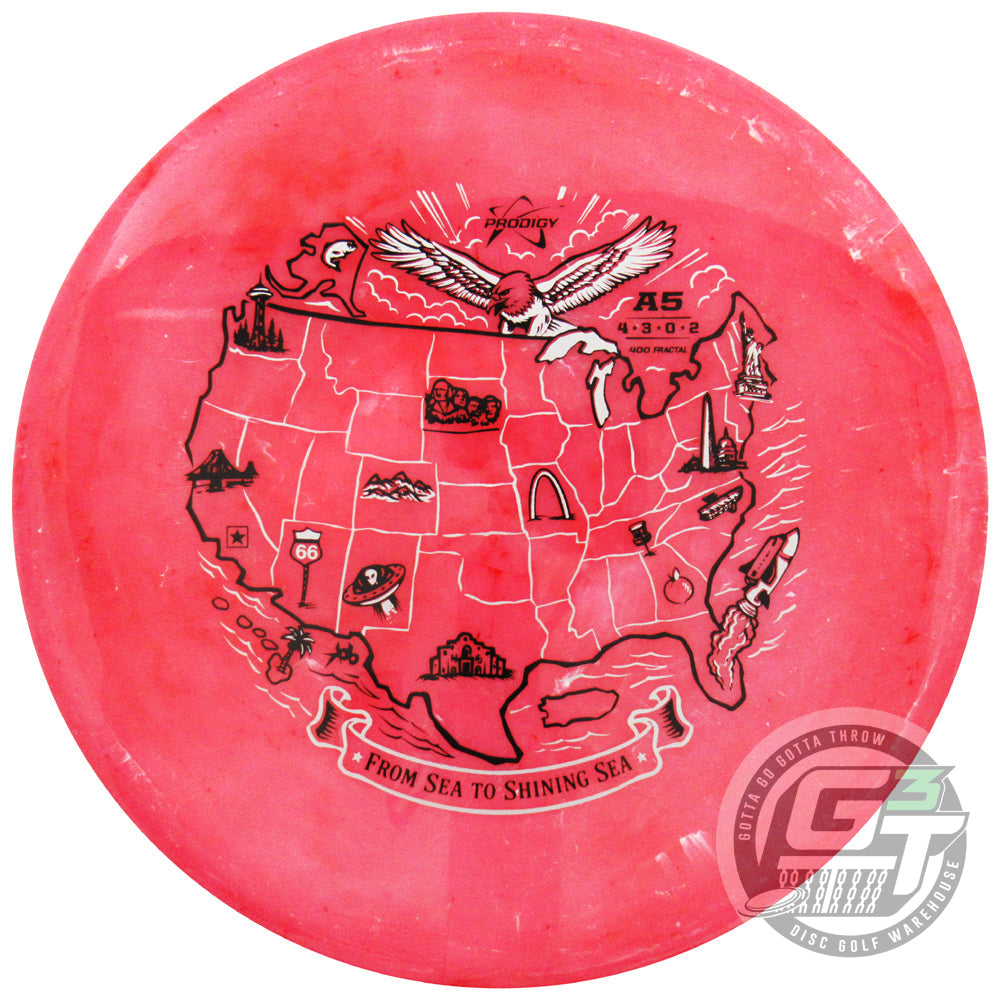 Prodigy Limited Edition Sea to Shining Sea Stamp 400 Fractal A5 Approach Midrange Golf Disc