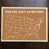 United States of Disc Golf Pins - Custom Corkboard