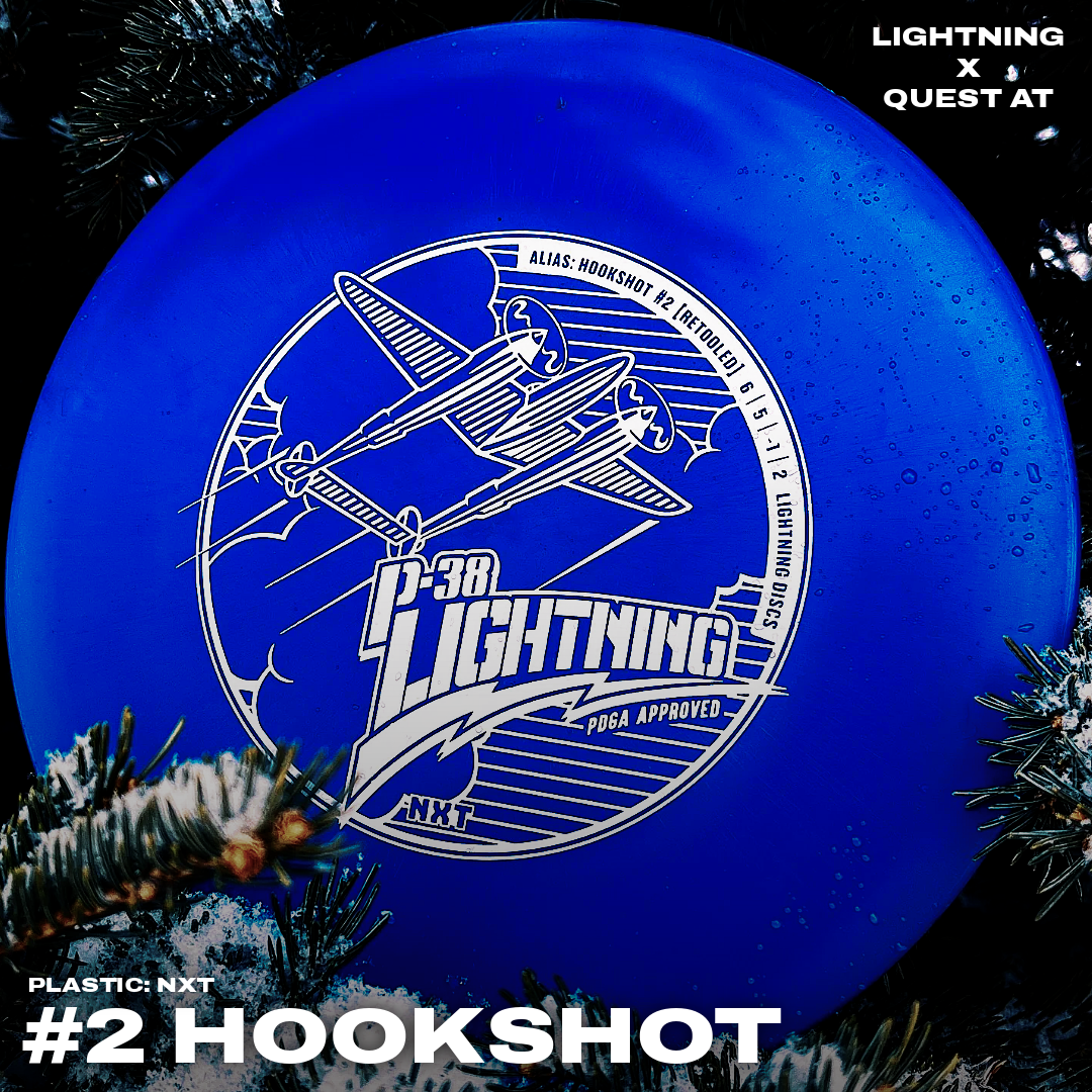 Lightning NXT P-38 #2 Hookshot [Retool] Fairway Driver Golf Disc