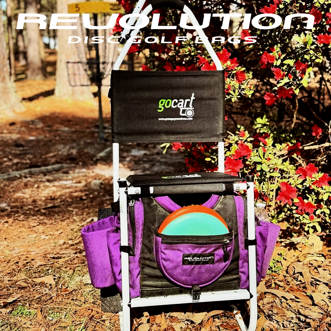 Purple Disc Golf Bag - Revolution V3 Team Bag - Shoulder strap and Harness bag