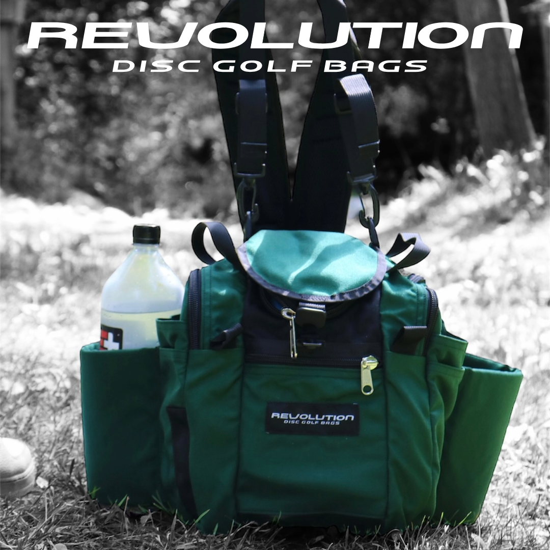 Revolution Mini Deluxe V3 Disc Golf Bag - Olive Green - Gotta Go Gotta Throw