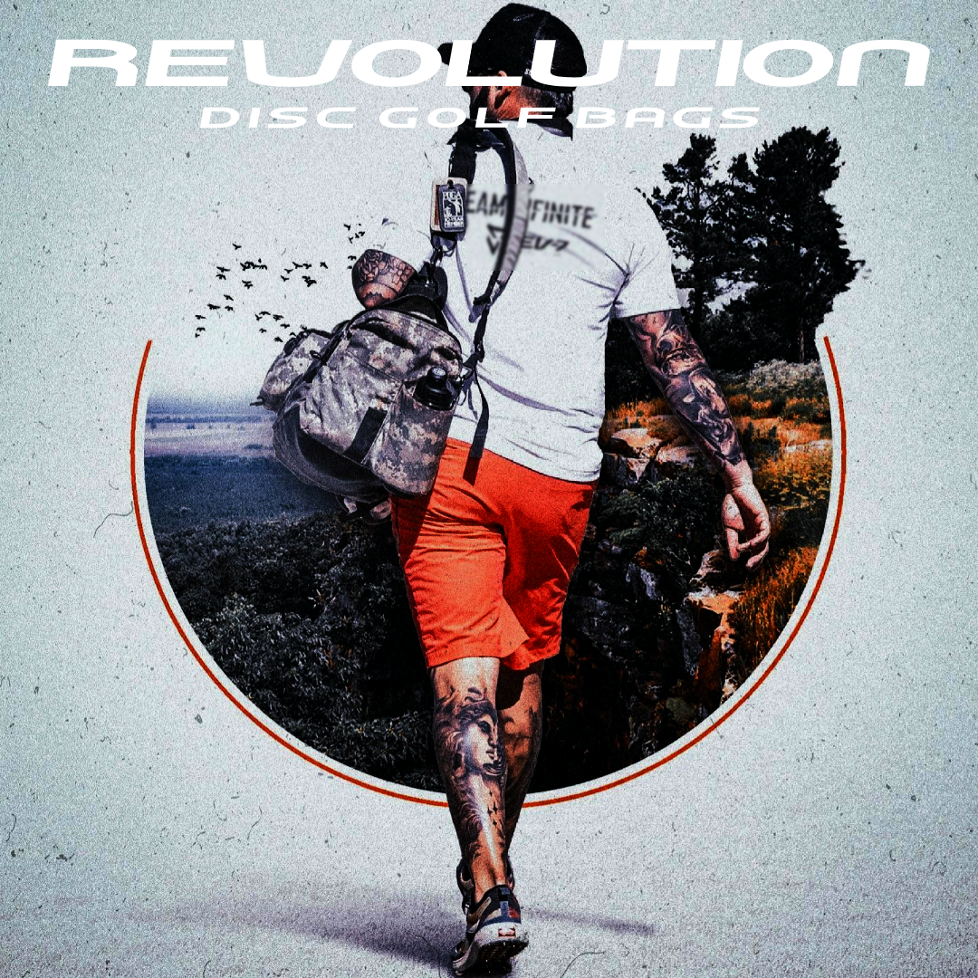 Drew Gibson and Revolution Disc Golf Bags - The #1 most durable bag perfect for every Disc Golfer.
