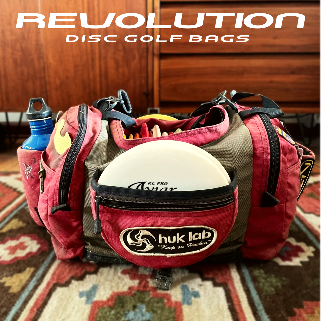 Huk lab and Revolution Disc Golf Bags