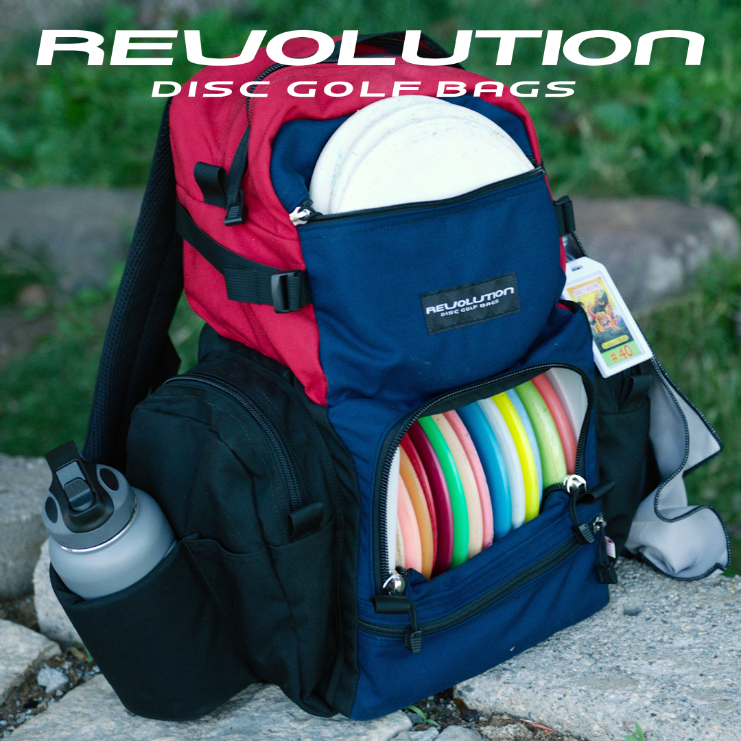 Revolution Disc Golf Dual Pack Bag - Backpack style disc golf bag