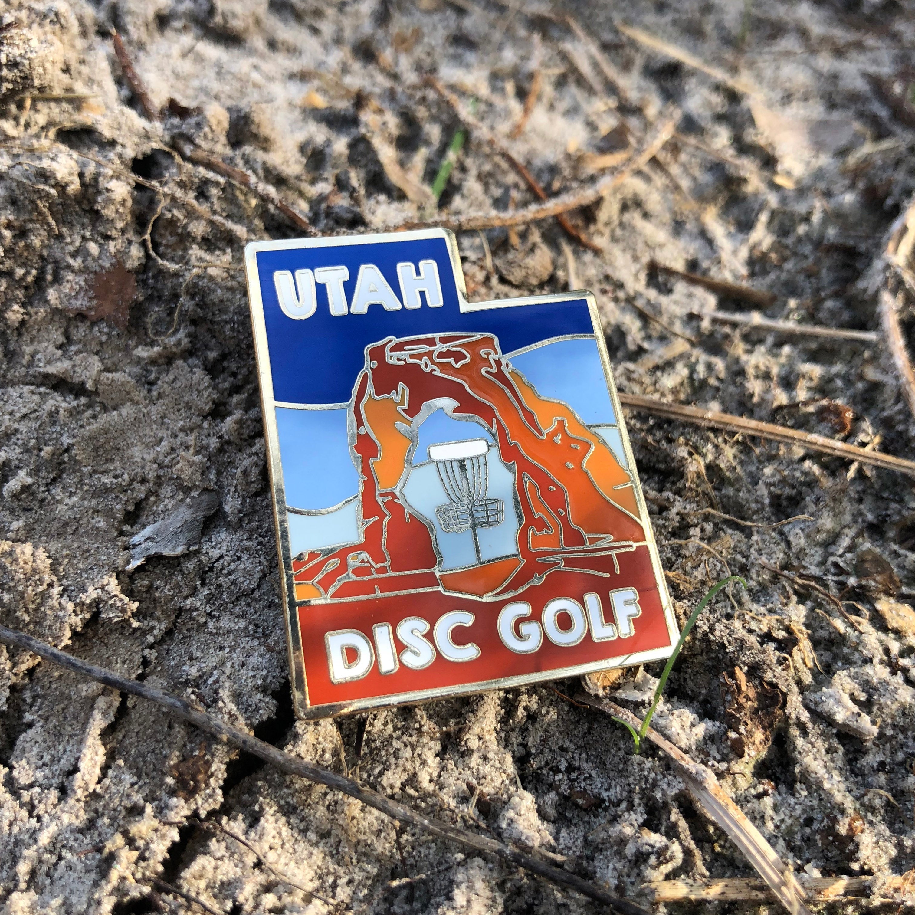 Utah State Disc Golf Pin - Gotta Go Gotta Throw