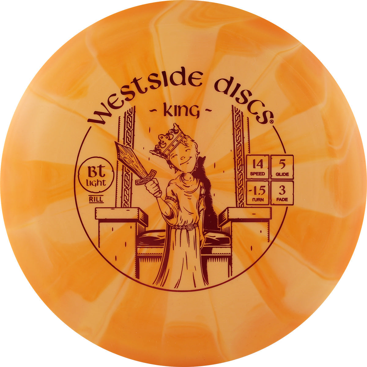 Westside BT Light Rill King Distance Driver Golf Disc