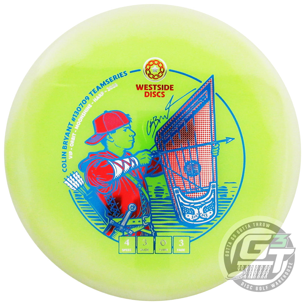 Westside Limited Edition 2026 Team Series Colin Bryant Moonshine Glow VIP Orbit Harp Putter Golf Disc