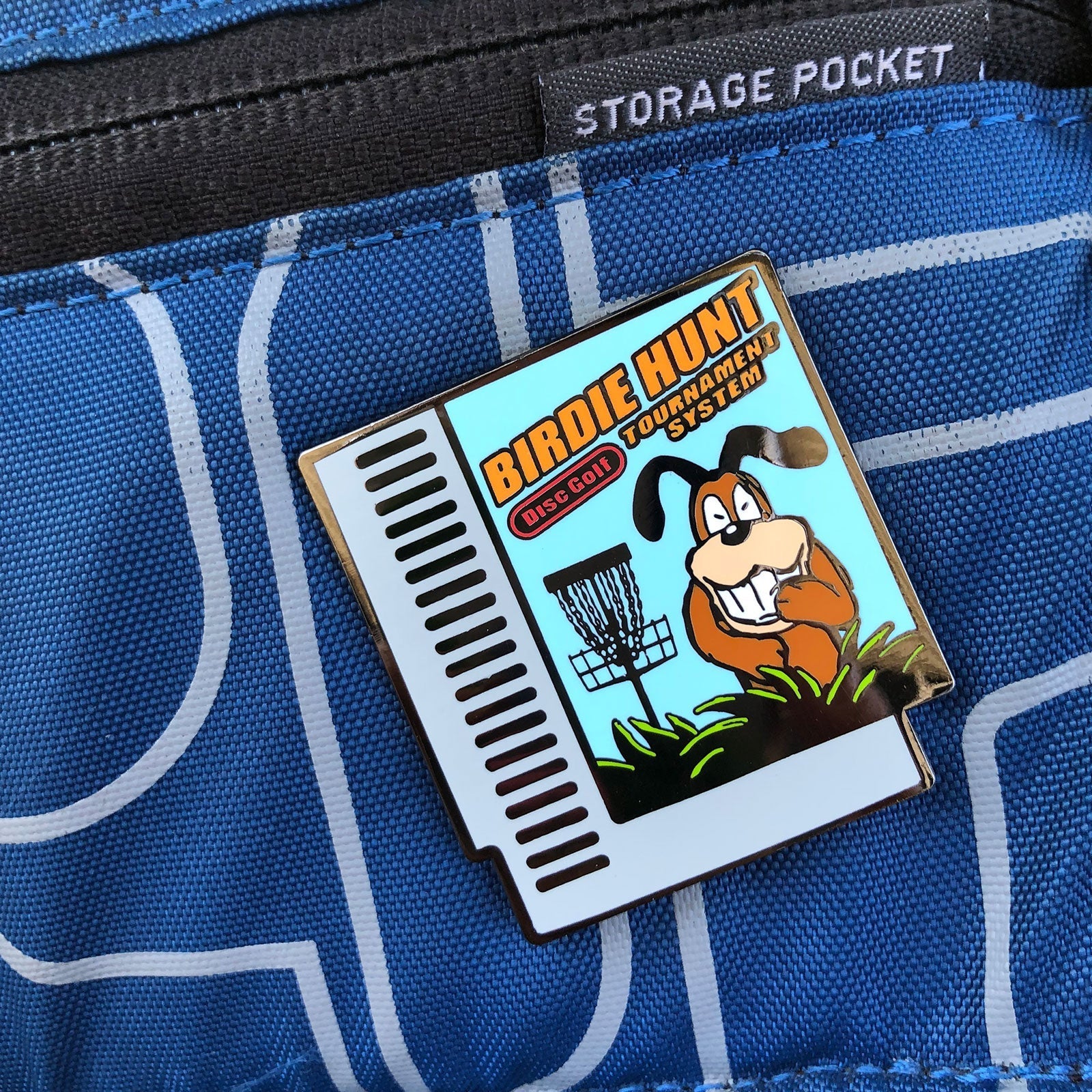Birdie Hunt Disc Golf Pin - Gotta Go Gotta Throw