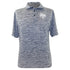 Discmania Apparel M / Heather Navy Blue Discmania Shield Logo Short Sleeve Performance Disc Golf Polo Shirt