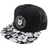 Discmania Apparel Black Discmania Shield & Swords Hawaiian Snapback Mesh Disc Golf Hat