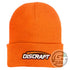 Discraft Apparel Orange Discraft Logo Knit Cuffed Beanie Winter Disc Golf Hat