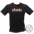DUDE Big Logo Tech Short Sleeve Performance Disc Golf Shirt - Gotta Go Gotta Throw
