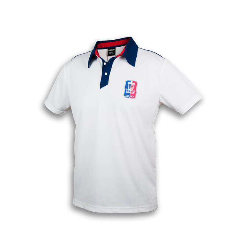 DUDE Disc Golf Pro Tour Short Sleeve Performance Disc Golf Polo Shirt - Gotta Go Gotta Throw