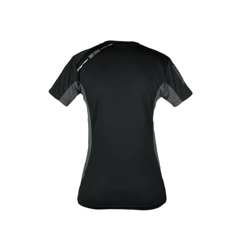 DUDE Ladies Disc Golf Pro Tour Tech Short Sleeve Performance Disc Golf T-Shirt - Gotta Go Gotta Throw