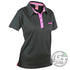 DUDE Ladies Pro Short Sleeve Performance Disc Golf Polo Shirt - Gotta Go Gotta Throw