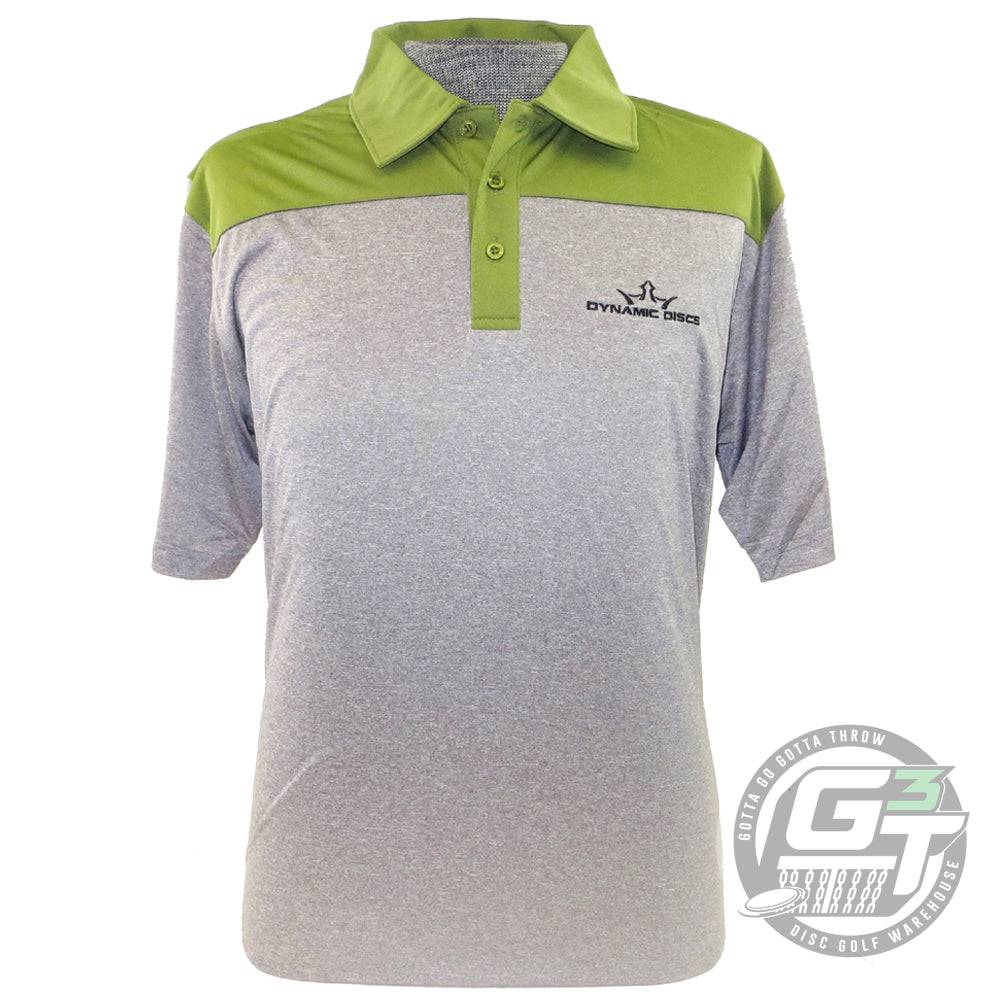 Dynamic Discs Two-Tone King D's Logo Short Sleeve Performance Disc Golf Polo Shirt - Gotta Go Gotta Throw