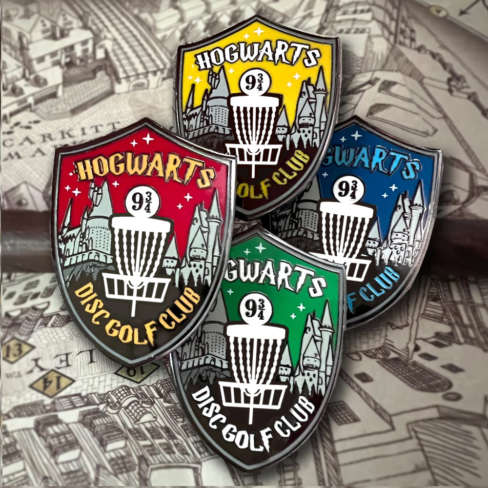 Hogwarts Disc Golf Club Pin - Gotta Go Gotta Throw