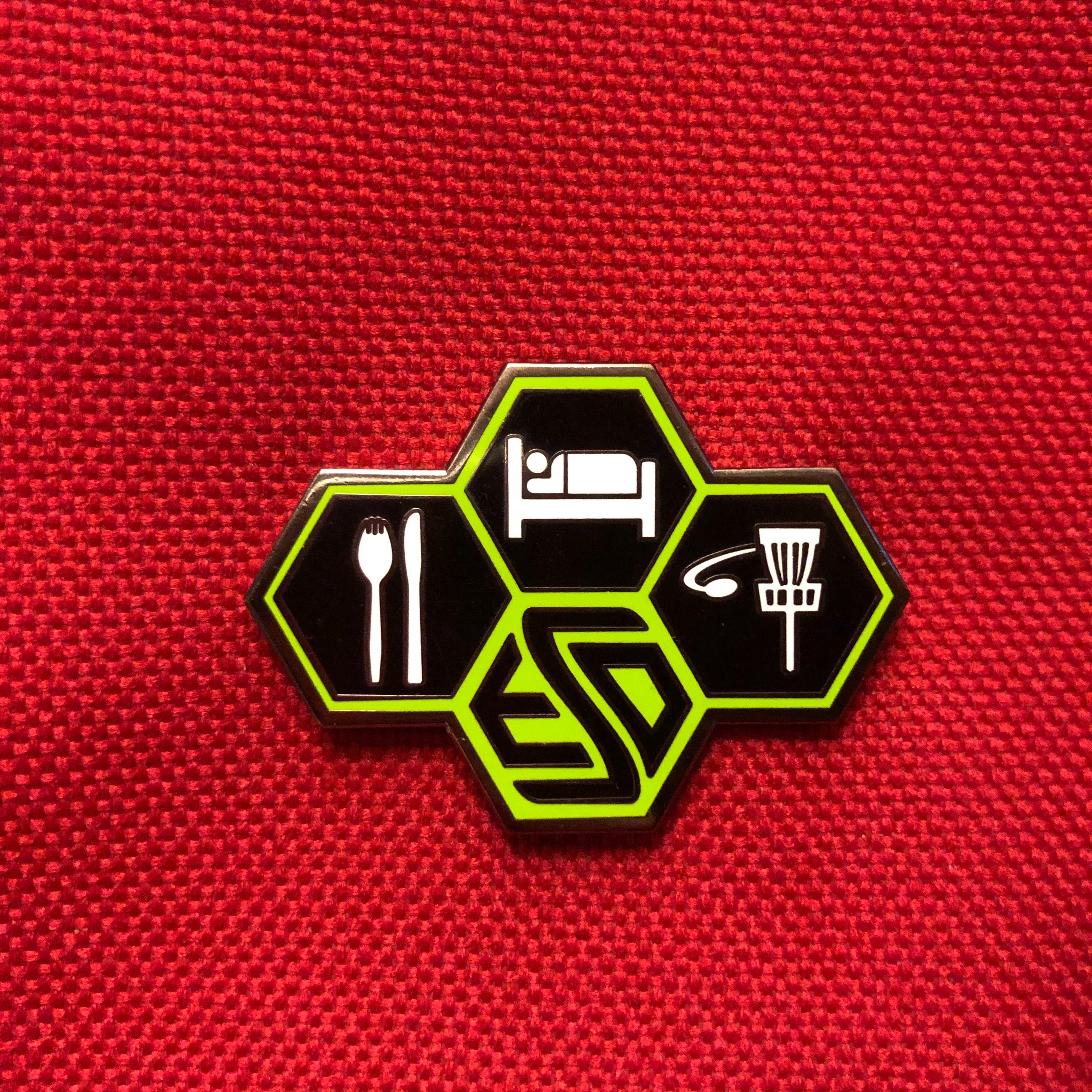 Eat Sleep Disc - Disc Golf Pin