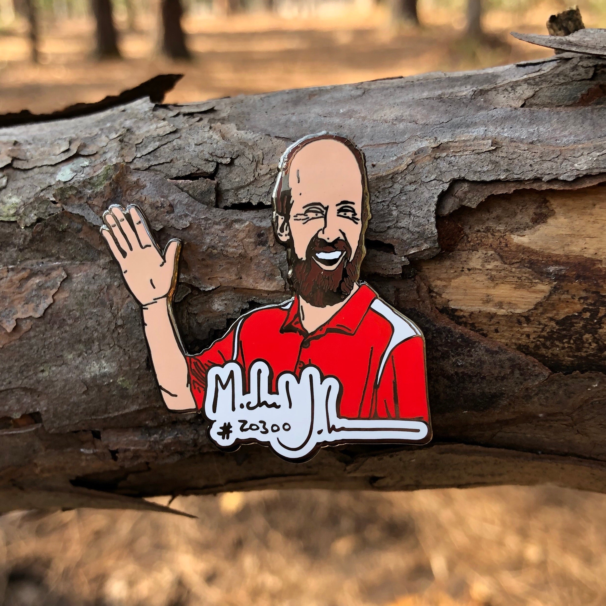 Michael Johansen Disc Golf Pin - Series 1 - Gotta Go Gotta Throw